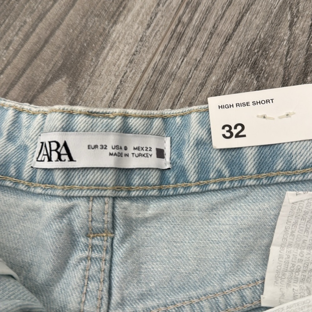 Women's Light Blue Denim Shorts - Picture 9 of 12